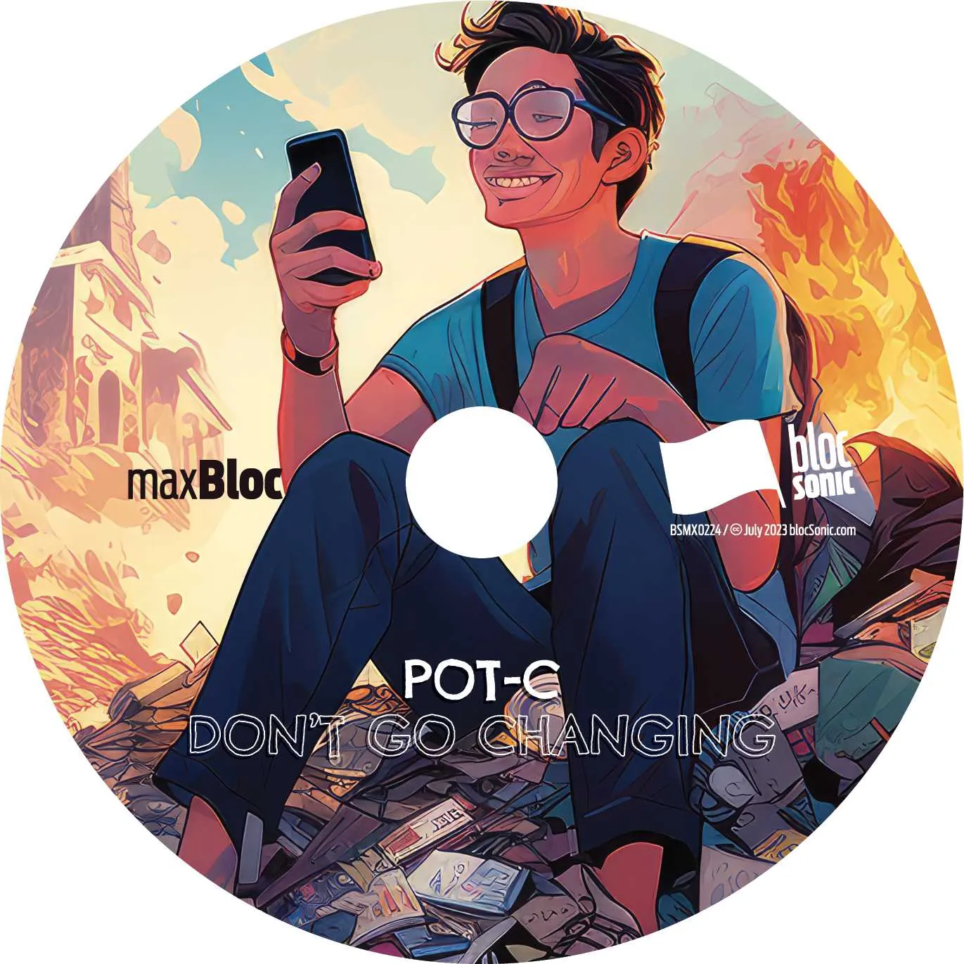 Album disc for “Don't Go Changing” by Pot-C
