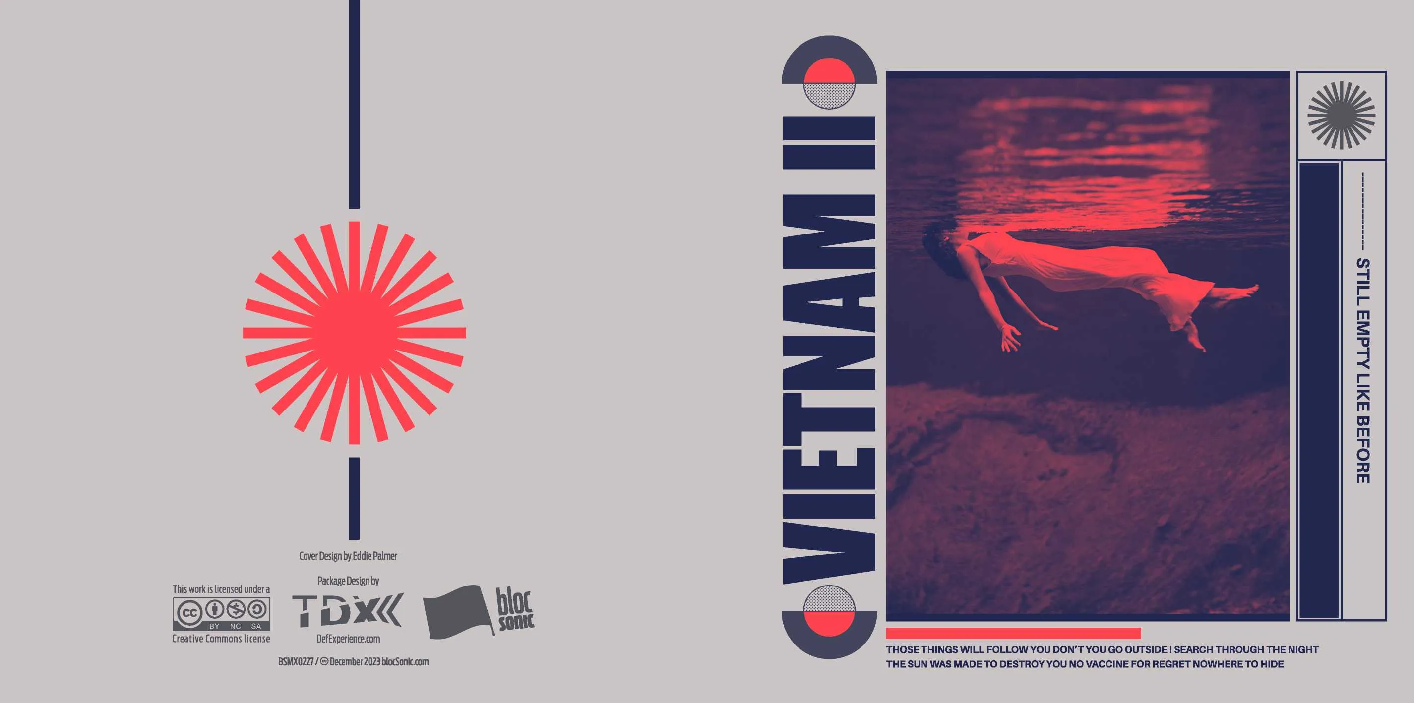 Album insert for “Still Empty Like Before” by Vietnam II