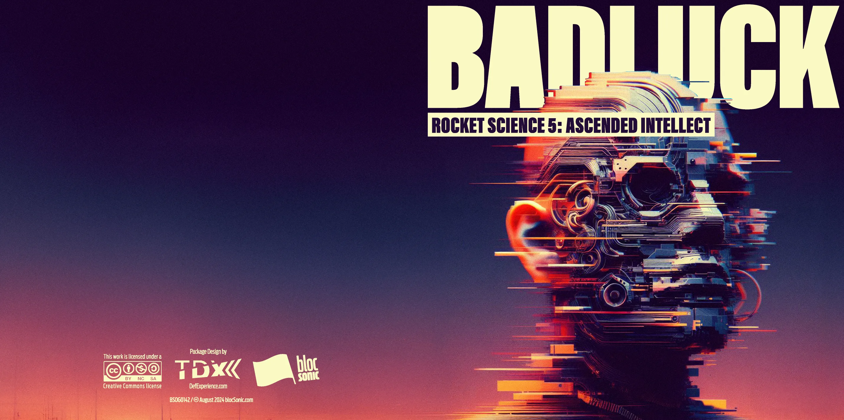 Album insert art for “Rocket Science 5: Ascended Intellect” by BADLUCK