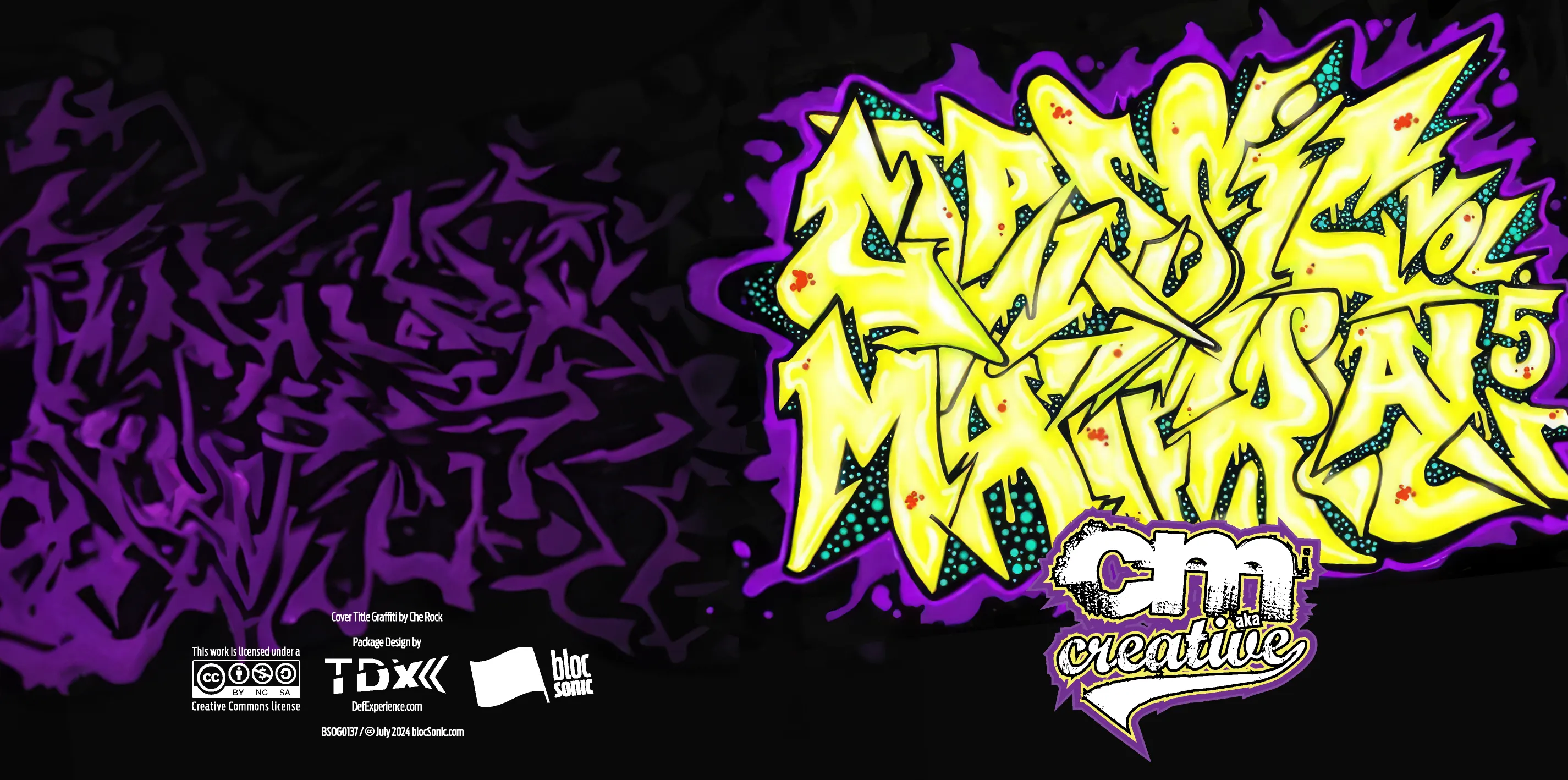 Album insert art for “Classic Material Vol. 5” by CM aka Creative