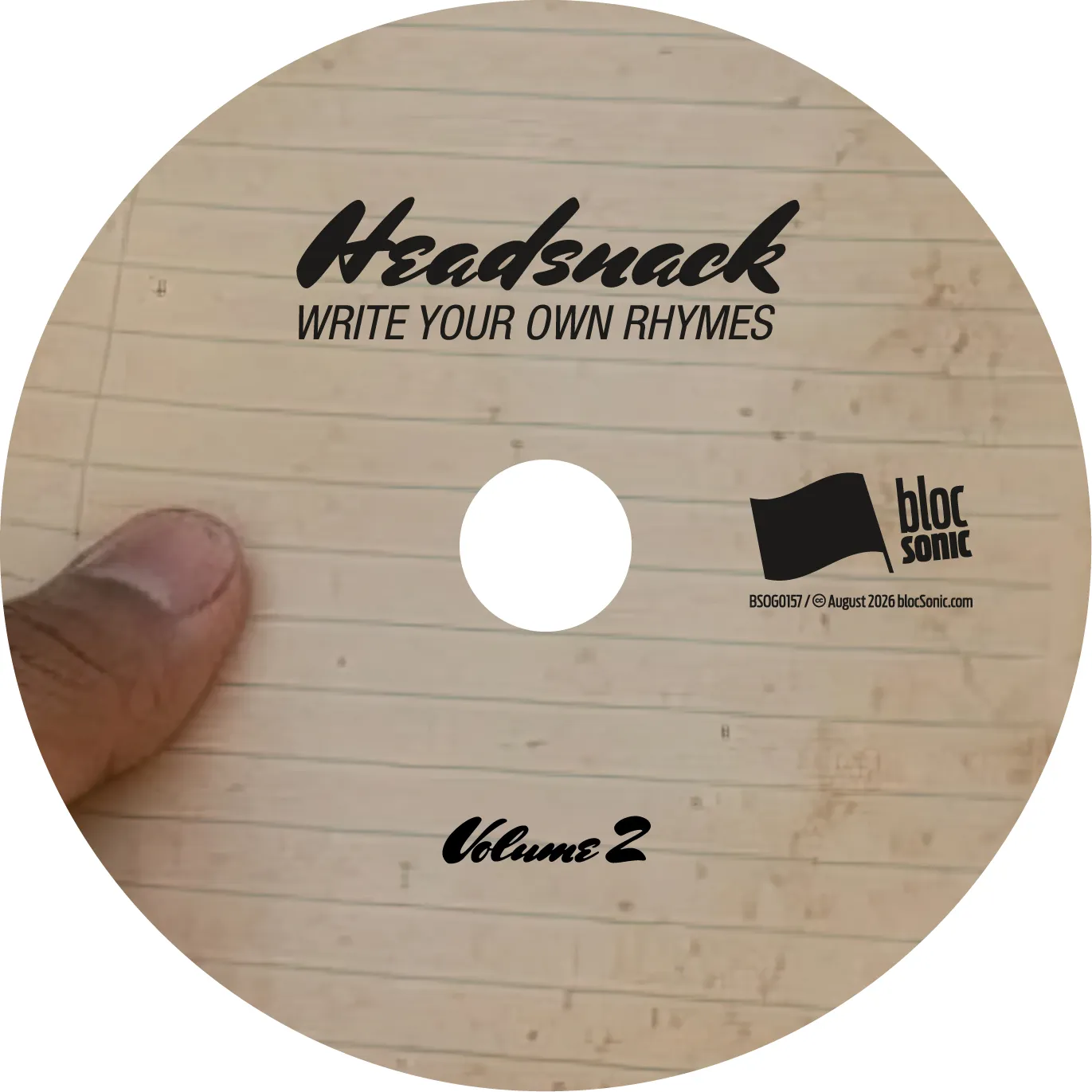 Album disc two art for “Write Your Own Rhymes” by Headsnack