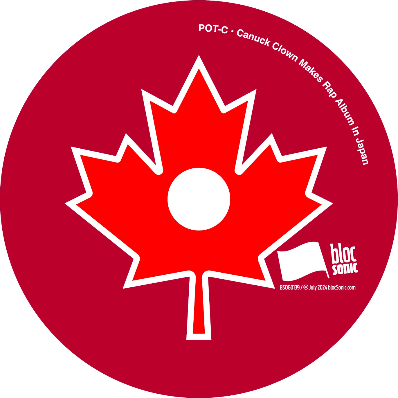 Album disc art for “Canuck Clown Makes Rap Album In Japan” by Pot-C