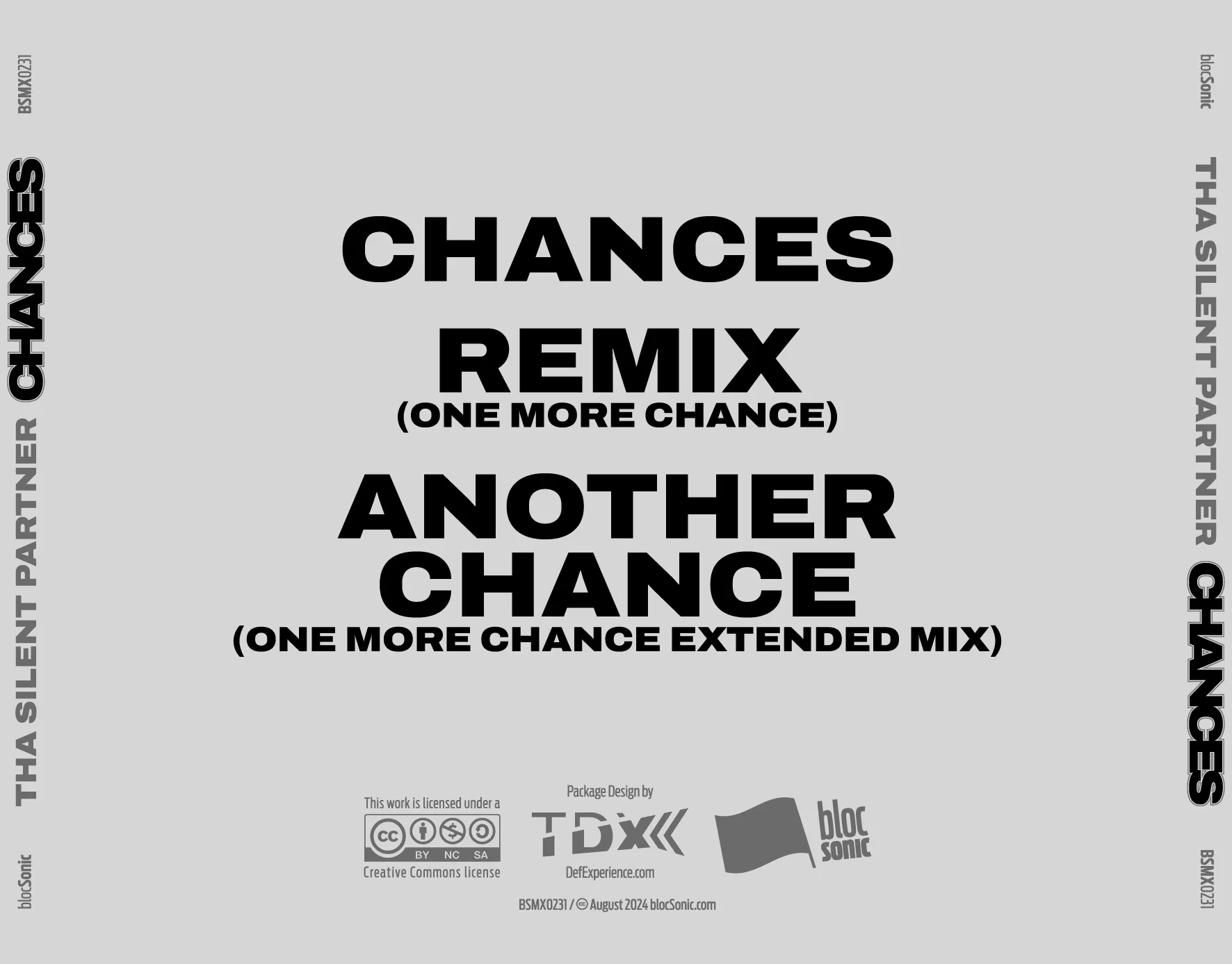 Album traycard art for “Chances” by Tha Silent Partner