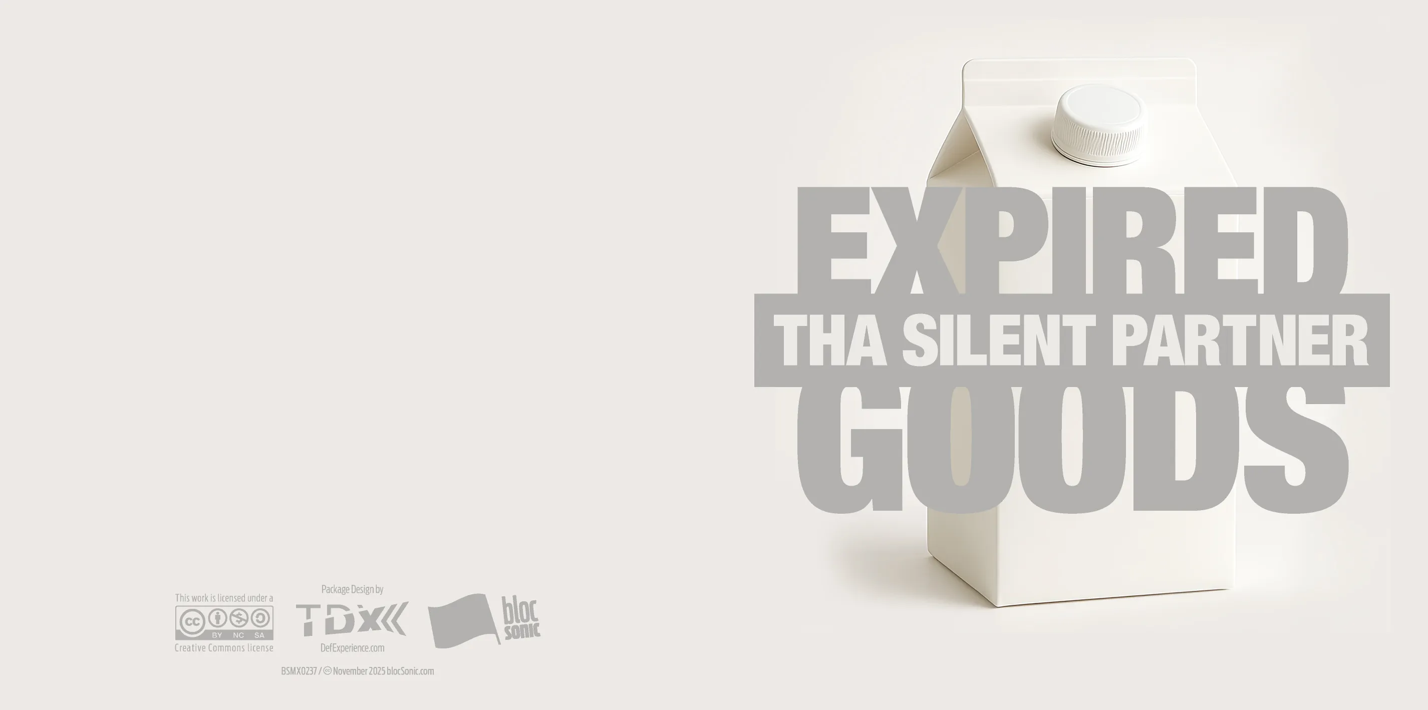 Album insert art for “Expired Goods” by Tha Silent Partner