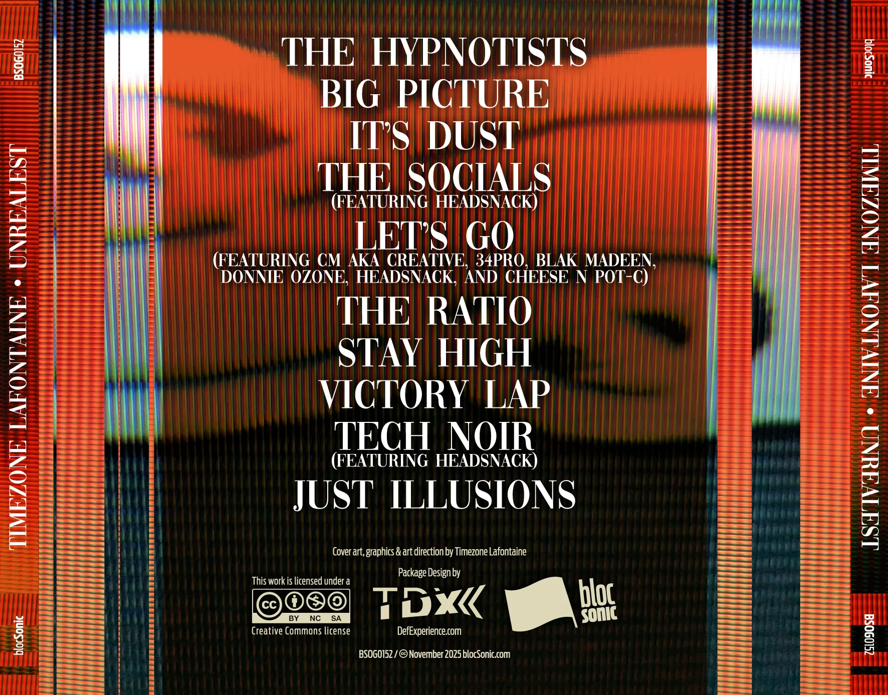 Album traycard art for “Unrealest” by Timezone Lafontaine