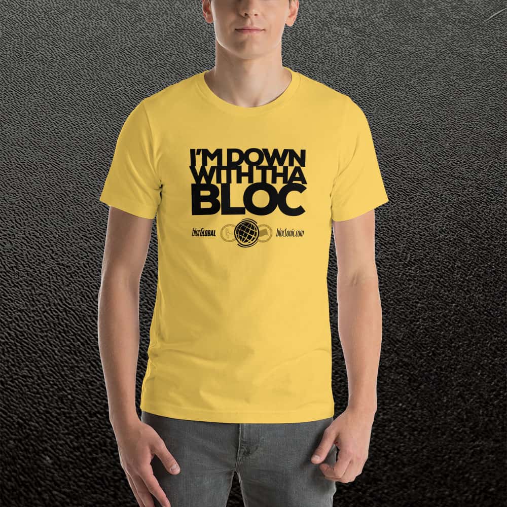 I’m Down With Tha Bloc Yellow T-Shirt With Black Design